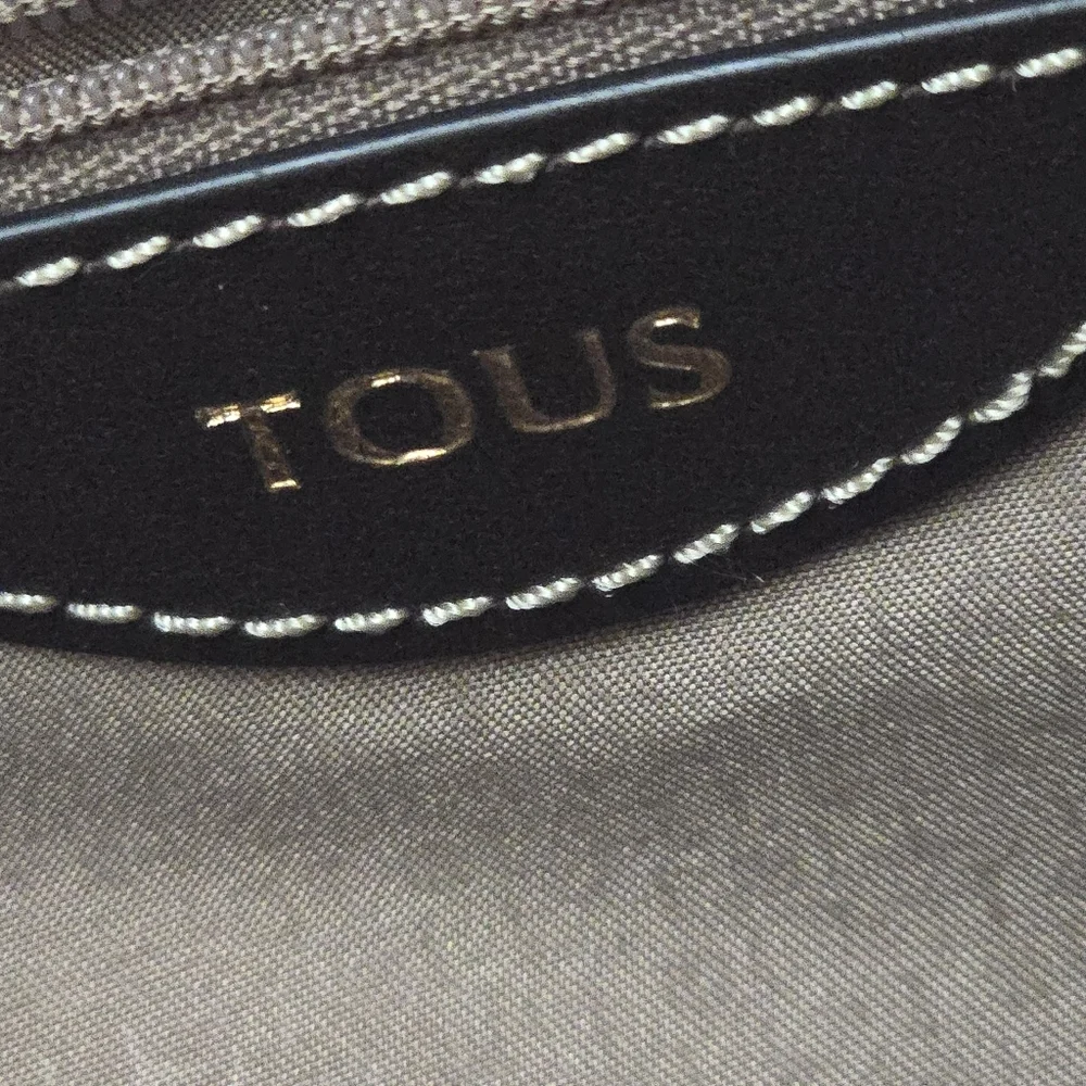 TOUS Kaos Cuadrados Orange Brown Colored One Shoulder Bag - Picture 13 of 17